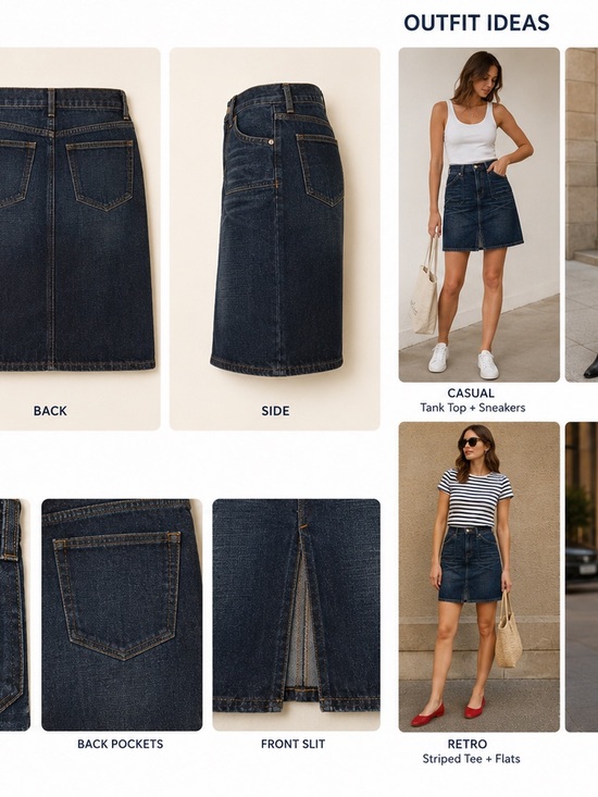 Express Dresses & Skirts - Express Dark Blue Denim Mini Skirt